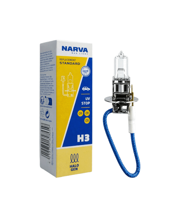Bombillo halógeno NARVA standard H1/H3/H4/H8/H11