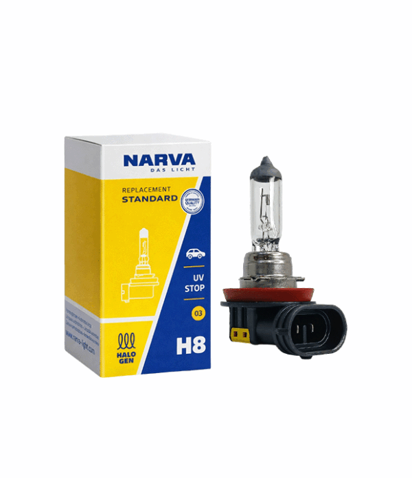 Bombillo halógeno NARVA standard H1/H3/H4/H8/H11