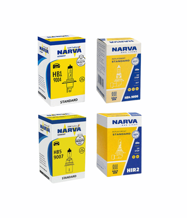 Bombillo halógeno NARVA standard 9004/9006/9007/9012
