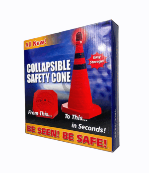 Cono de señalización retráctil