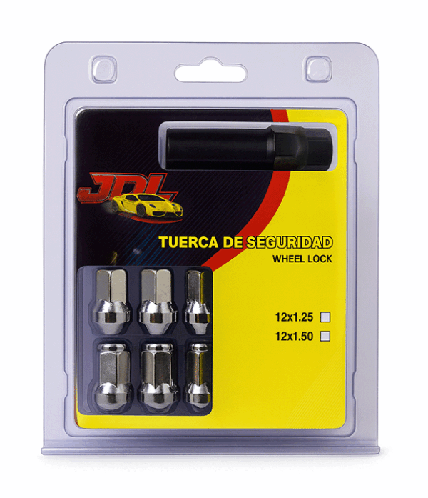 Tuerca de seguridad con llave Hexagonal