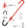 Seguro antirrobo para pedal / volante de vehículo