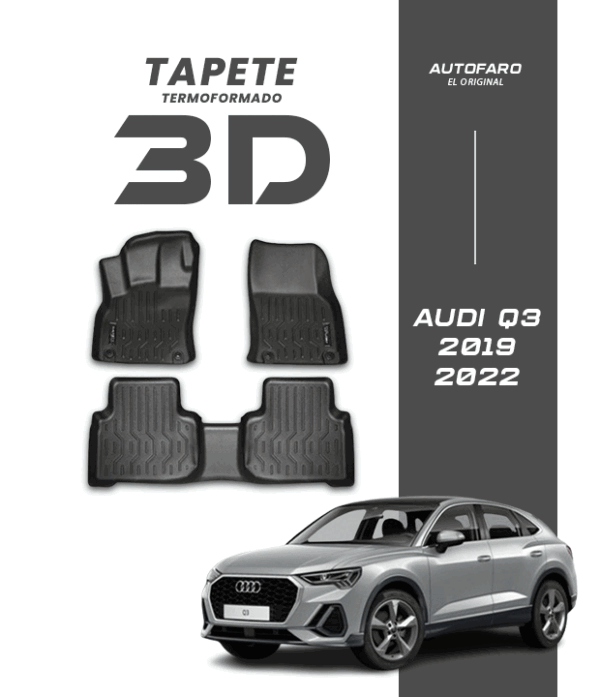 AUDI - Q3 2019 2022 Tapete termoformado para AUDI Q3 2019-2022