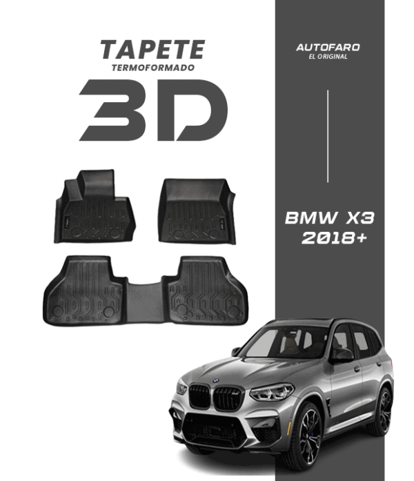 Tapete termoformado para BMW X3 2018+