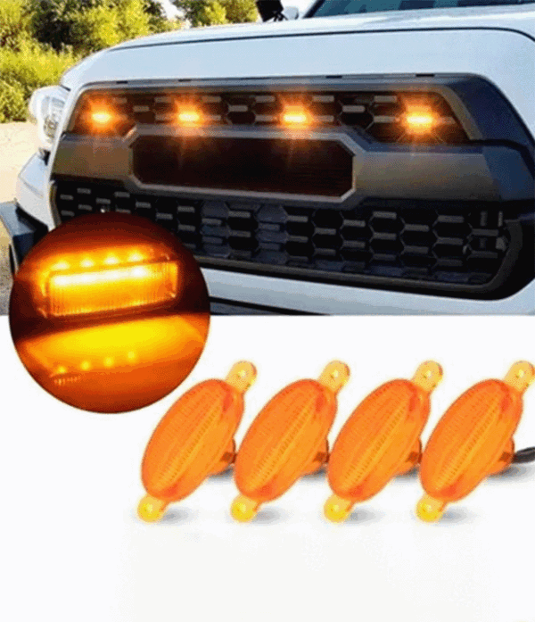 Luces de persiana para vehículo con lente ambar