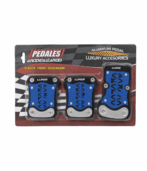 Pedales Universales LUFER para Carro en Aluminio Antideslizantes